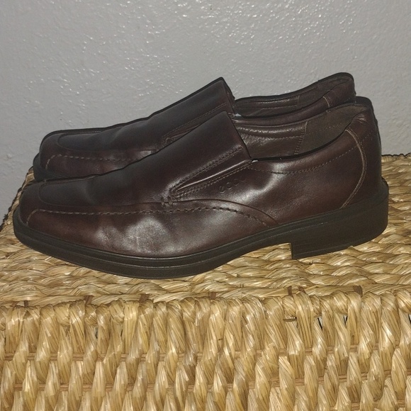 Ecco Brown Leather Slip on Men\'s Loafers 45/11-11.5 main image 6